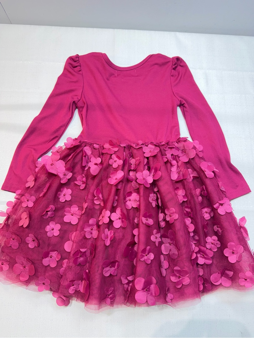 Girls' Pink Floral Tulle Dress - Brand